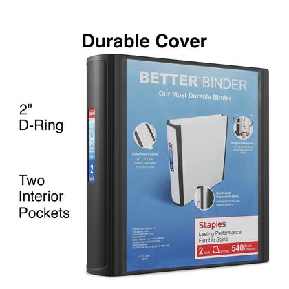 Imagem de Binder Staples Better 2 polegadas preta
