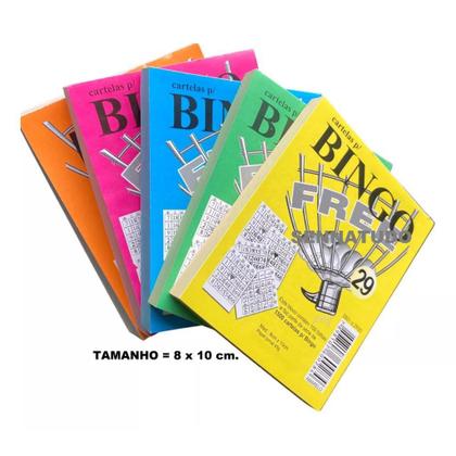 Imagem de Bingo Free Jornal 100 Folhas - 15 Unidades COLORIDAS