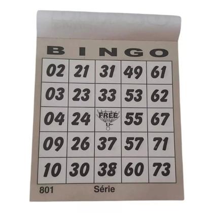 Imagem de Bingo Free Jornal 100 Folhas - 15 Unidades COLORIDAS