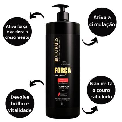 Imagem de Bio Extratus Força Com Pimenta (Kit Shampoo + Condicionador 1L)