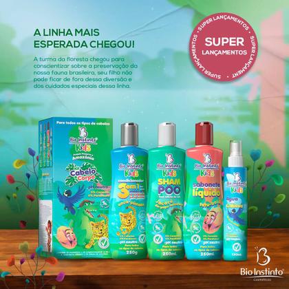 Imagem de Bio Instinto Kids - Kit Cabelo e Corpo Infantil pH Neutro (4 Produtos)