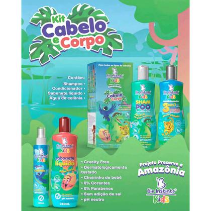 Imagem de Bio Instinto Kids - Kit Cabelo e Corpo Infantil pH Neutro (4 Produtos)