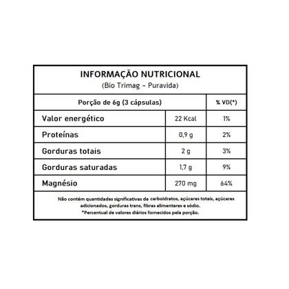 Imagem de Bio Trimag - Puravida 60 Cápsulas