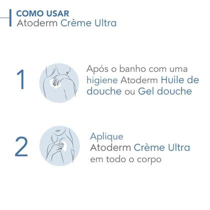 Imagem de Bioderma Atoderm Creme Ultra Hidratação Corporal Diária Ultra Sensorial e Eficaz para Peles Normais e Secas 500ml
