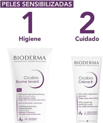Imagem de Bioderma Cicabio Crème+ Creme Ultra-Reparador Calmante 40ml Pele Sensível e Ressecada