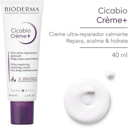 Imagem de Bioderma Cicabio Crème+ Creme Ultra-Reparador Calmante 40ml Pele Sensível e Ressecada
