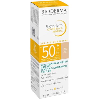 Imagem de Bioderma Photoderm Cover Touch Mineral Protetor Solar Facial FPS50 Cor Muito Claro 40g