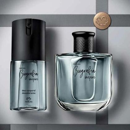 Imagem de Biografia Inspire Masculino Natura Kit Presente