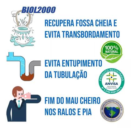Imagem de Biol 2000 Limpa Fossa e Caixa de gordura Pote de 500g