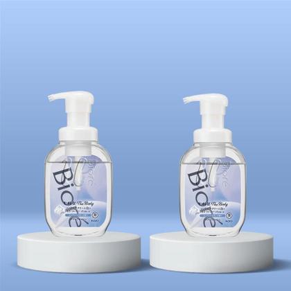 Imagem de Bioré U The Body Purely Savon Bottle Kit - Espuma de Limpeza Corporal Com 2 Unidades