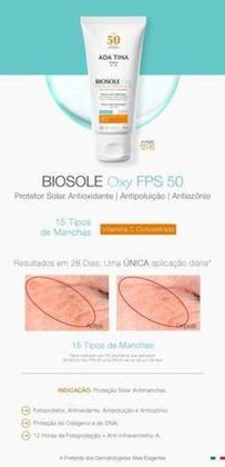 Imagem de Biosole Oxy Fps50 Protetor Solar Facial Antioxidante Com Vitamina C Ada Tina