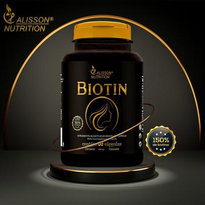 Imagem de Biotin Vitamina B7 60 cápsulas - Alisson Nutrition