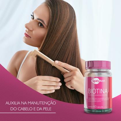 Imagem de Biotina 45mcg 60 Cápsulas QualyNutri  Suplemento Nutricional