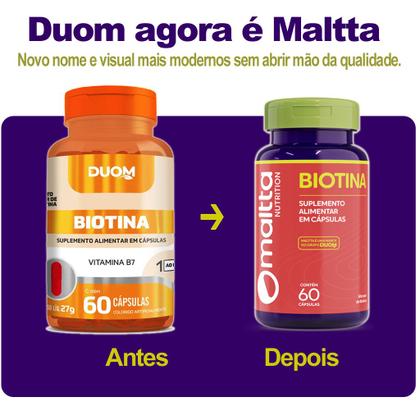 Imagem de Biotina 60caps 450mg Maltta