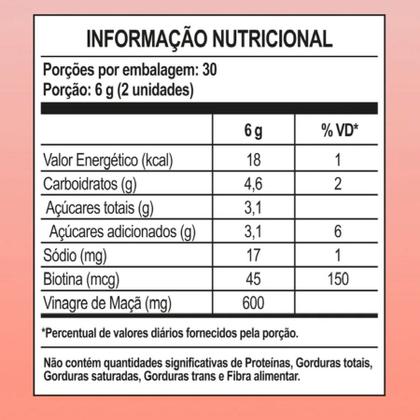 Imagem de Biotina Gummy Apple Cider Vinegar Cereja 60 gomas