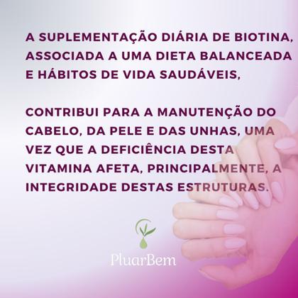 Imagem de Biotina vitamina B7 cabelo pele e unhas 60 comprimidos - Stem Pharmaceutical
