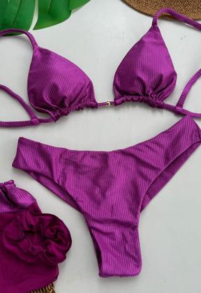 Imagem de Biquíni Anne AsaDelta Fio Duplo Canelado Uva