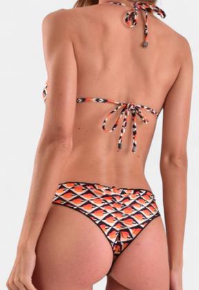 Imagem de Biquíni Areia Branca Baly Cortininha Ripple Caju Laranja