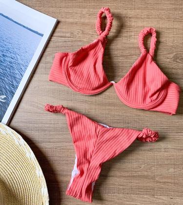 Imagem de Biquíni Aro S Bojo Calcinha FruFru Lateral e Fio Duplo