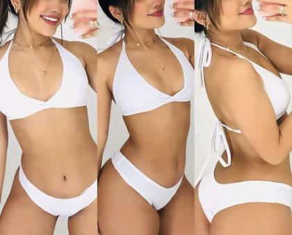Imagem de Biquini Asa Delta Moda Praia Bojo Conjunto Calcinha E Sutiã