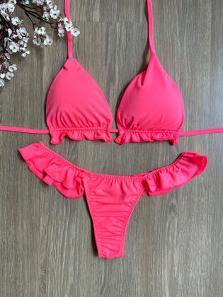 Imagem de Biquíni Babadinho Fio Cavado Neon Vibes Moda Praia