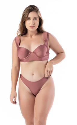 Imagem de Biquíni Bojo Grande E Aro Com Alças Largas Tipo Ombreiras