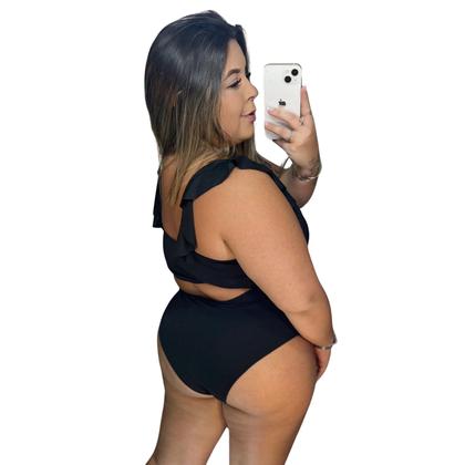 Imagem de Biquini Búzios Feminino Plus Size GG Sem Bojo com Ombreira