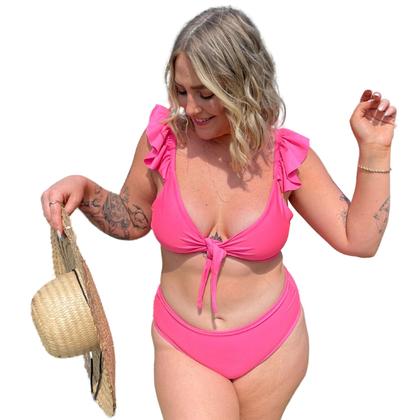Imagem de Biquini Búzios Feminino Plus Size GG Sem Bojo com Ombreira