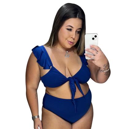 Imagem de Biquini Búzios Feminino Plus Size GG Sem Bojo com Ombreira