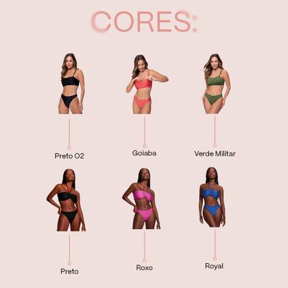 Imagem de Biquíni Calcinha Avulsa Fio Duplo Selene Com Proteção UV50+