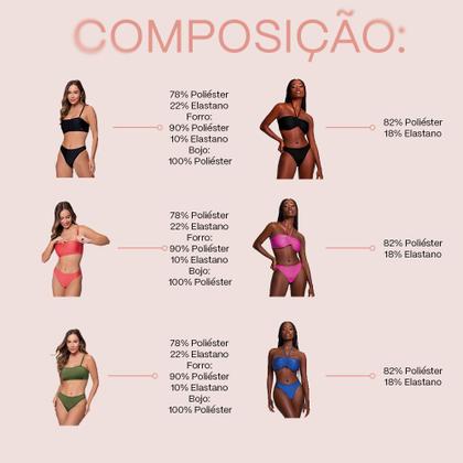 Imagem de Biquíni Calcinha Avulsa Fio Duplo Selene Com Proteção UV50+