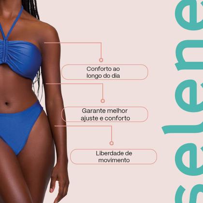 Imagem de Biquíni Calcinha Avulsa Fio Duplo Selene Com Proteção UV50+
