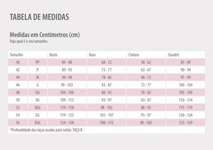 Imagem de Biquíni Calcinha Tanga Média Recortes Plus Size, Preto, Até 54