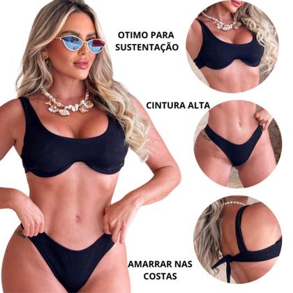 Imagem de Biquini com bojo Neon de Moda Praia Roupas Femininas Neon Super Luxo