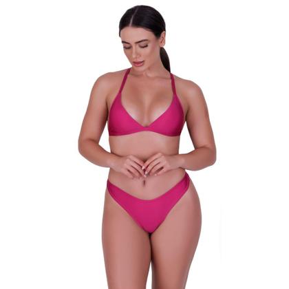 Imagem de Biquíni com Bojo Removível Asa Delta Alta Fio Duplo Verão Moda Praia - c6 Roberta