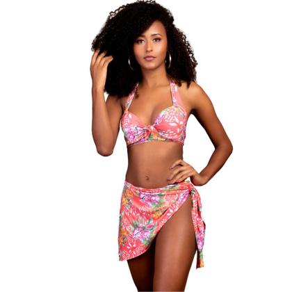 Imagem de Biquíni Com Saia Embutida E Bojo Saída De Praia Verão 2024