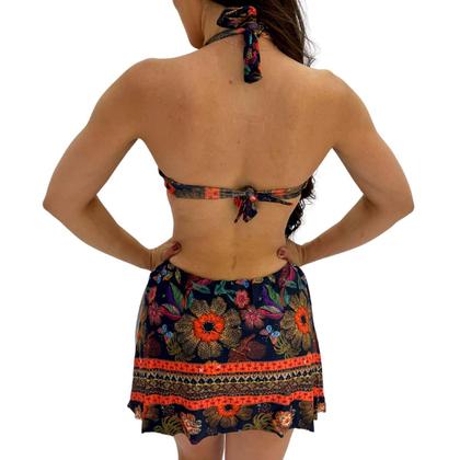 Imagem de Biquíni Com Saia Embutida E Bojo Saída De Praia Verão 2024