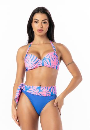 Imagem de Biquíni Com Saia Embutida Tipo Saída De Praia/ Com Bojo