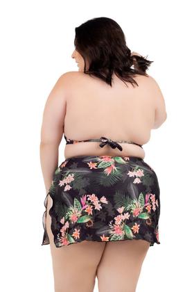 Imagem de Biquíni Com Saia Plus Size Saída De Praia