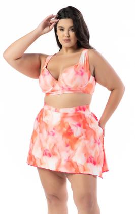 Imagem de Biquíni Com Saia Plus Size Saída De Praia