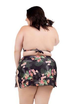 Imagem de Biquíni Com Saia Plus Size Saída De Praia