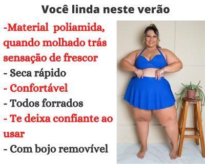 Imagem de Biquini com saída (saia) canga embutida Plus Size Premium