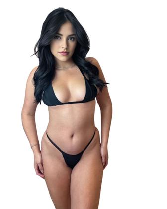 Imagem de Biquíni completo fio dental marquinha top fita bronze aí ki delícia o verão