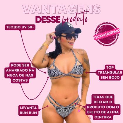 Imagem de Biquíni Cortina Com Tule Calcinha Tiras Lançamento Fio Duplo Feminino Cortininha Moda Praia Neon Verão De Conjunto Dental