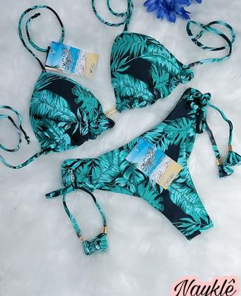 Imagem de Biquini Cortinha C/calcinha Fio Duplo + 1 Top Cortininha