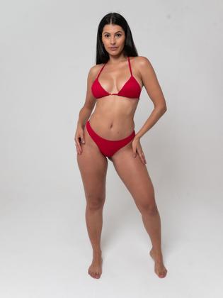 Imagem de Biquini Cortininha Calcinha Fio Duplo Asa Delta Canelado 002