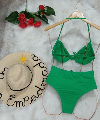 Imagem de Biquini cortininha com calcinha cintura alta