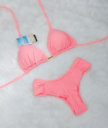 Imagem de Biquini Cortininha Com Calcinha Fio Duplo Borboleta