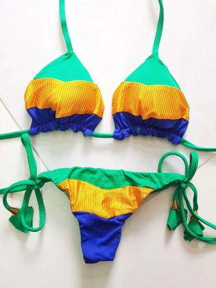 Imagem de Biquíni Cortininha De Amarrar Dupla Face