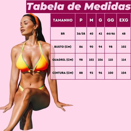 Imagem de Biquini Cortininha Empina Bumbum Calcinha Dupla Face Poliamida Fio Dental Moda Praia Com Bojo